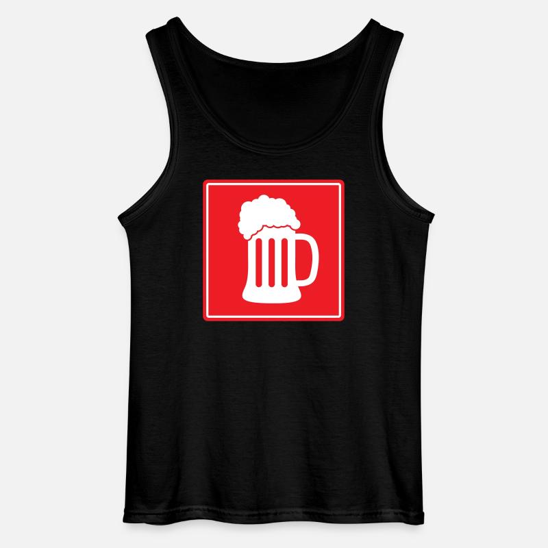Durstlöscher Bier - Gildan Männer Tank Top - Schwarz