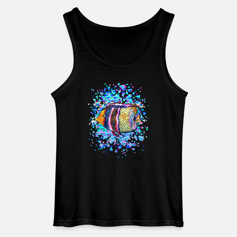 Fisch - Gildan Männer Tank Top - Schwarz