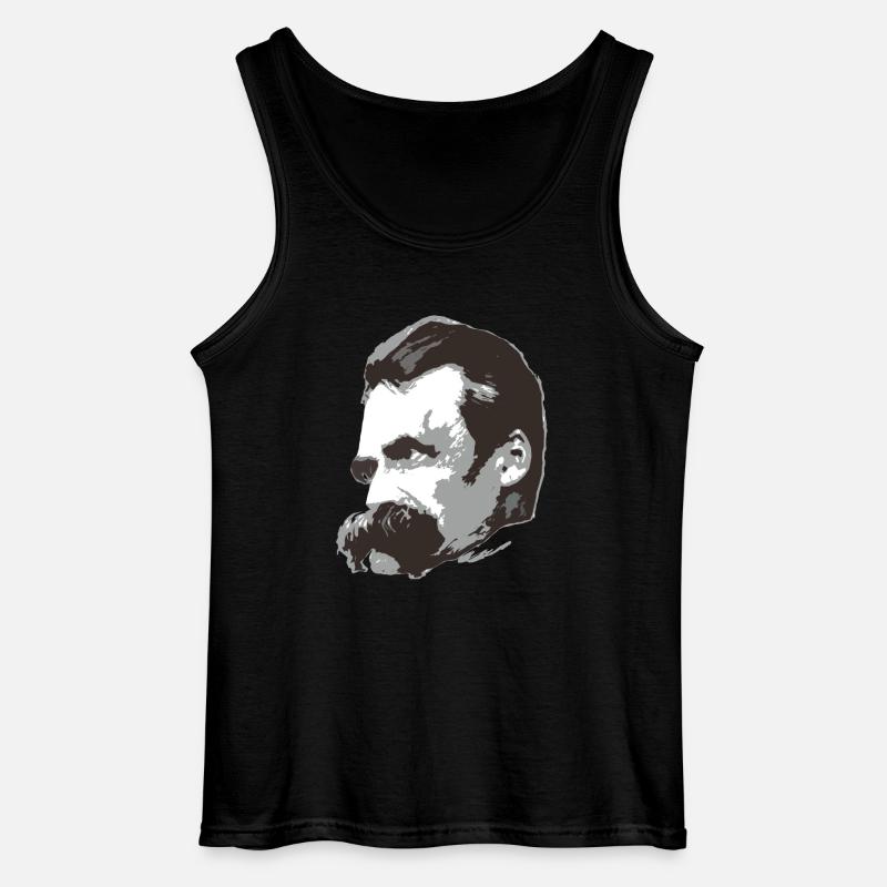 Nietzsche (3farbig) - Gildan Männer Tank Top - Schwarz