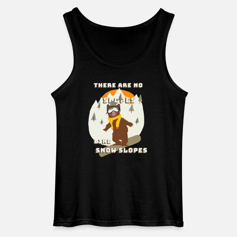 slopes - Gildan Männer Tank Top - Schwarz