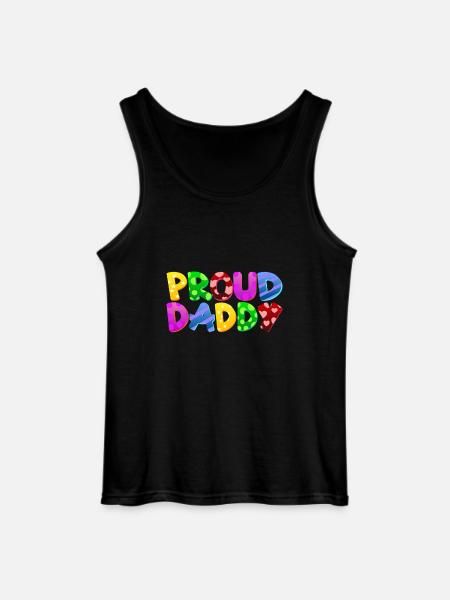 Baby Parents Child Gift Sayings Birth Mom Dad - Gildan Men’s Tank Top - black