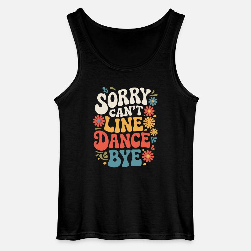 Line Dancing Tanzen Tänzer - Gildan Männer Tank Top - Schwarz