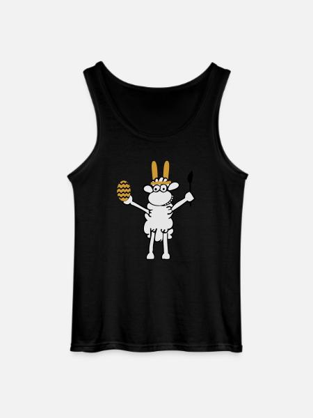 Osterschaf - Gildan Männer Tank Top - Schwarz