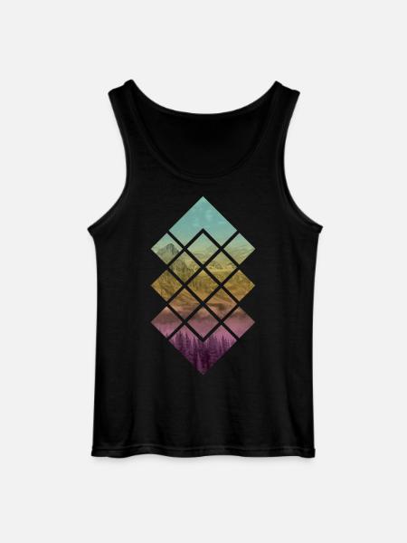 Landscape mode - Gildan Men’s Tank Top - black