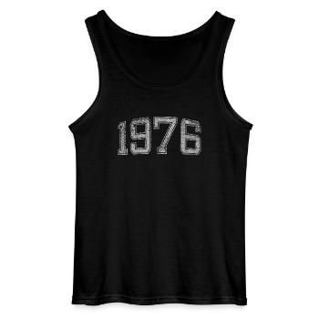 1976 années - Débardeur Gildan Homme - noir - Devant - AI Model Male 185 dark (185cm)