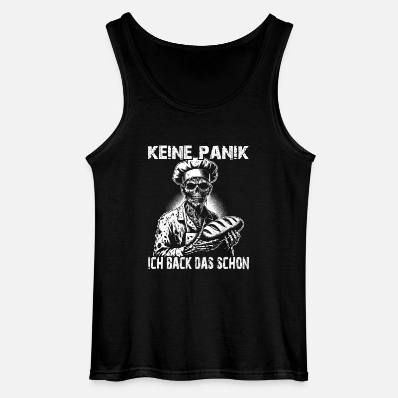 Zombie Bäcker gruseliger Bäcker - Gildan Männer Tank Top - Schwarz