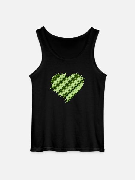 Coeur - Débardeur Gildan Homme - noir