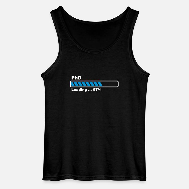 PhD Loading - Gildan Männer Tank Top - Schwarz