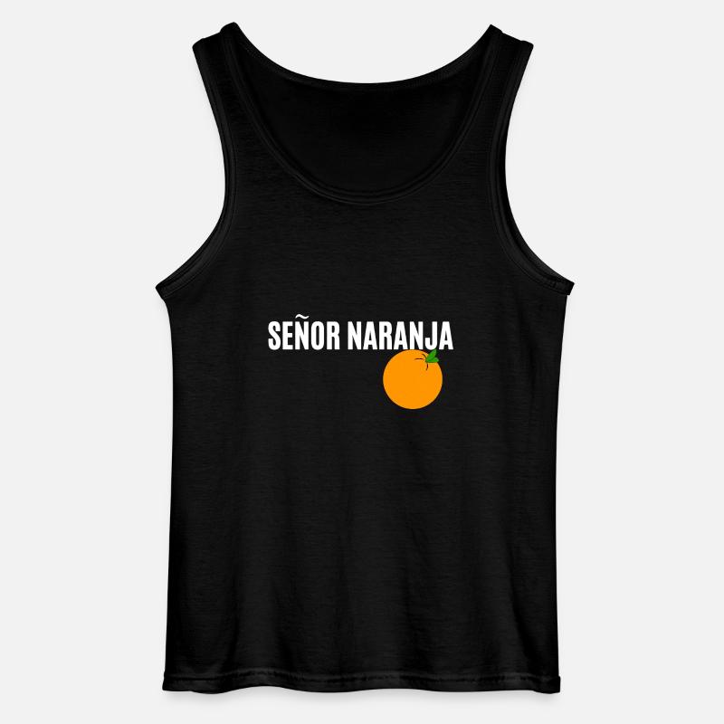 Señor Naranja - Gildan Männer Tank Top - Schwarz