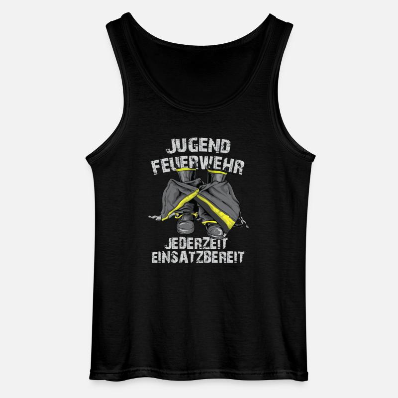 Jederzeit einsatzbereit - Gildan Männer Tank Top - Schwarz