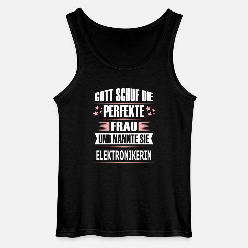 ELEKTRONIKERIN - Gildan Männer Tank Top - Schwarz