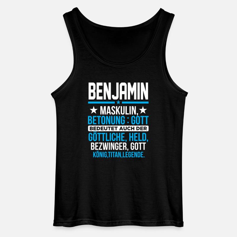 BENJAMIN - Titan - Gildan Männer Tank Top - Schwarz