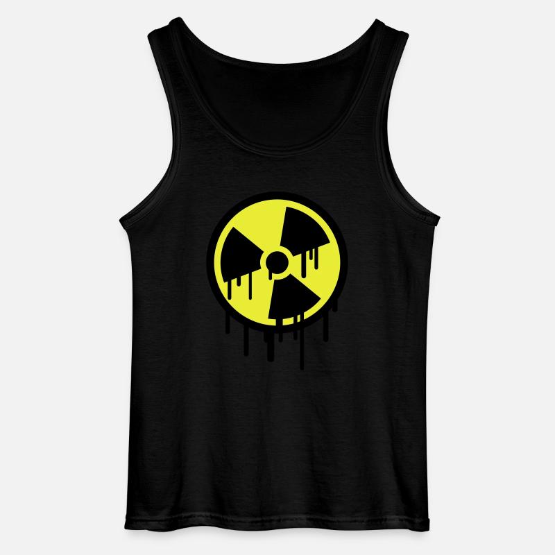 Atom Symbol Graffiti - Gildan Männer Tank Top - Schwarz