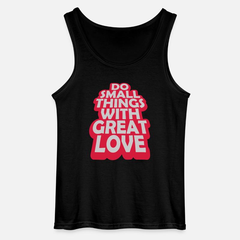 Zitat do small things - Gildan Männer Tank Top - Schwarz