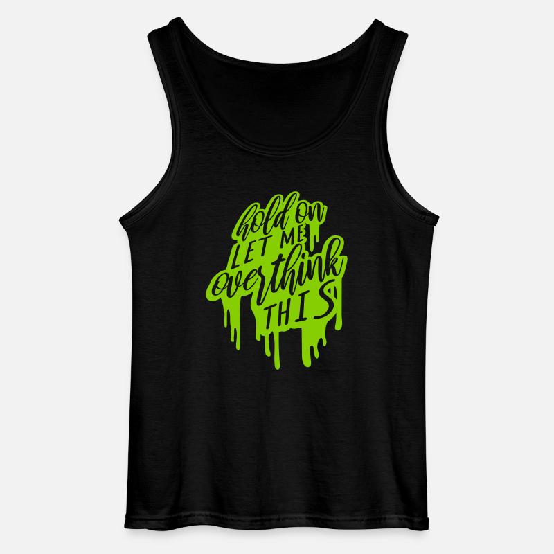 Let me overthink this - Gildan Männer Tank Top - Schwarz