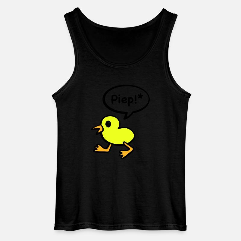 beep bird - Gildan Men’s Tank Top - black