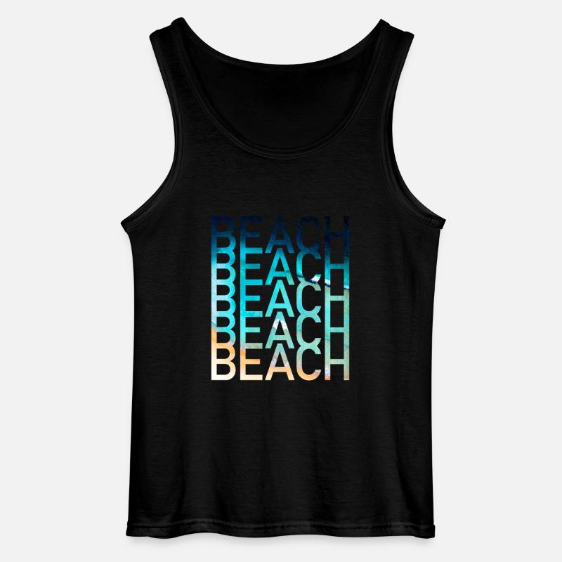 Beach Sommer - Gildan Männer Tank Top - Schwarz
