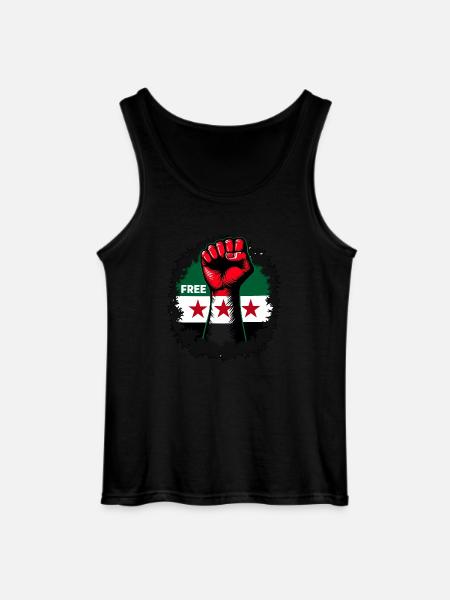 Free Syria Free Syria Hand Women - Gildan Men’s Tank Top - black