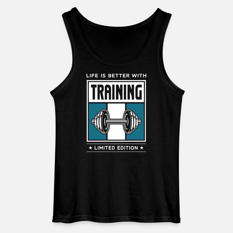 Training - Gildan Männer Tank Top - Schwarz