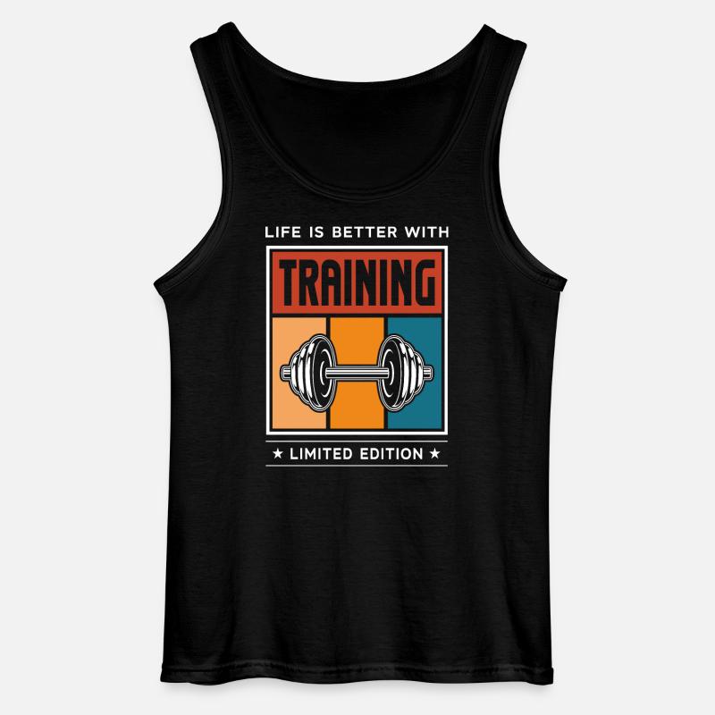 Training - Gildan Männer Tank Top - Schwarz