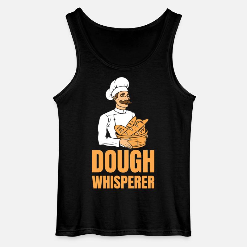 Baker Dough Whisperer - Gildan Men’s Tank Top - black