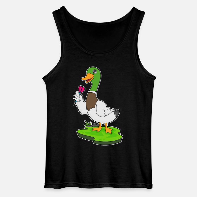 Ente Dart Dartpfeil - Gildan Männer Tank Top - Schwarz