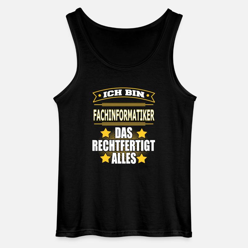 FACHINFORMATIKER - Gildan Männer Tank Top - Schwarz