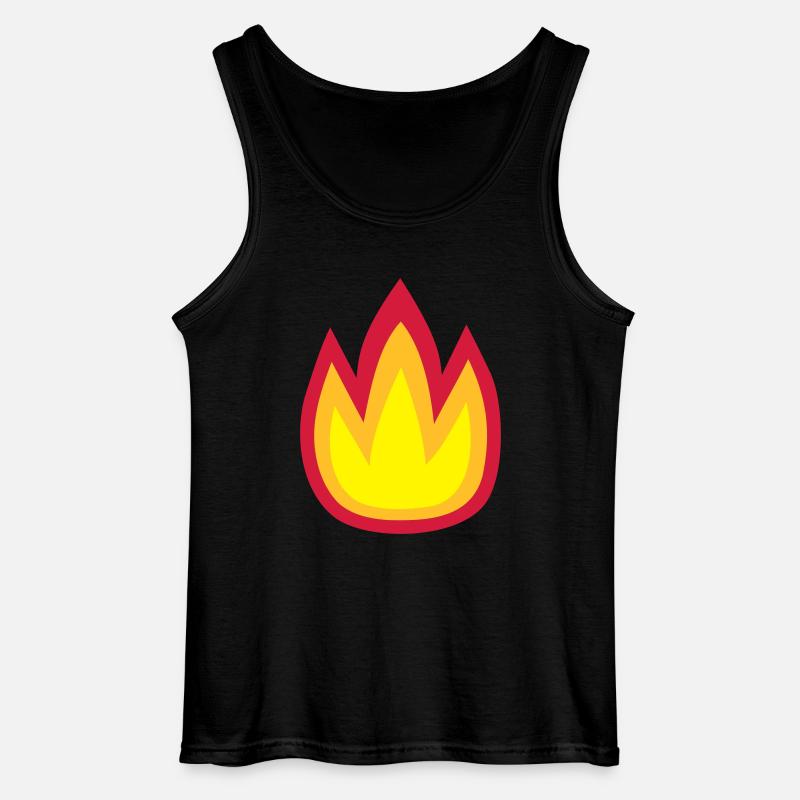 Feuer - Gildan Männer Tank Top - Schwarz