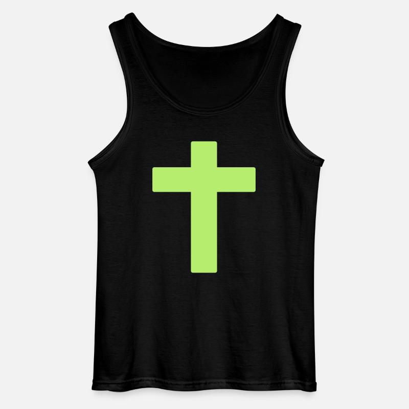 cross - Gildan Männer Tank Top - Schwarz