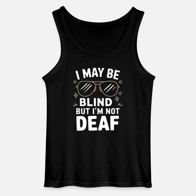 Blinde Blindheit Sehbehinderte Menschen - Gildan Männer Tank Top - Schwarz