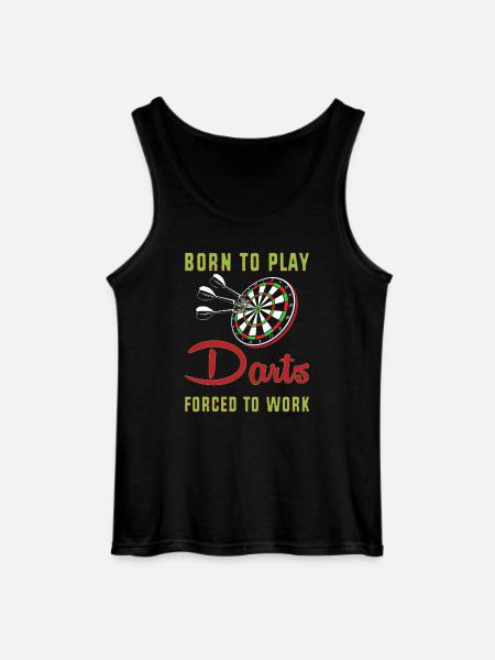 Dart Dartboard Dartpfeil - Gildan Men’s Tank Top - black