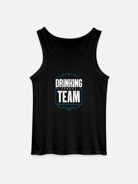 Drinking Crew - Gildan Männer Tank Top - Schwarz