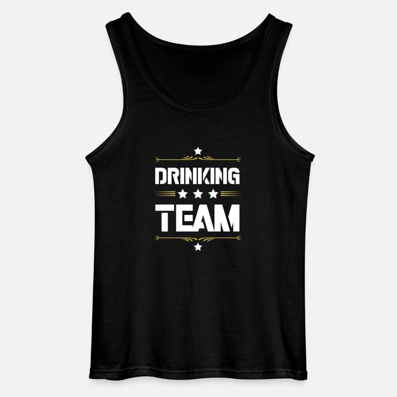 Drinking Team - Gildan Männer Tank Top - Schwarz
