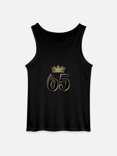 65 Number Krone - Gildan Men’s Tank Top - black