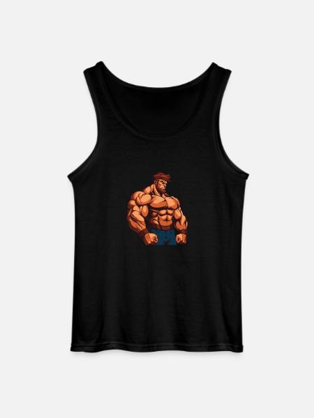 Bodybuilder Gym - Gildan Männer Tank Top - Schwarz