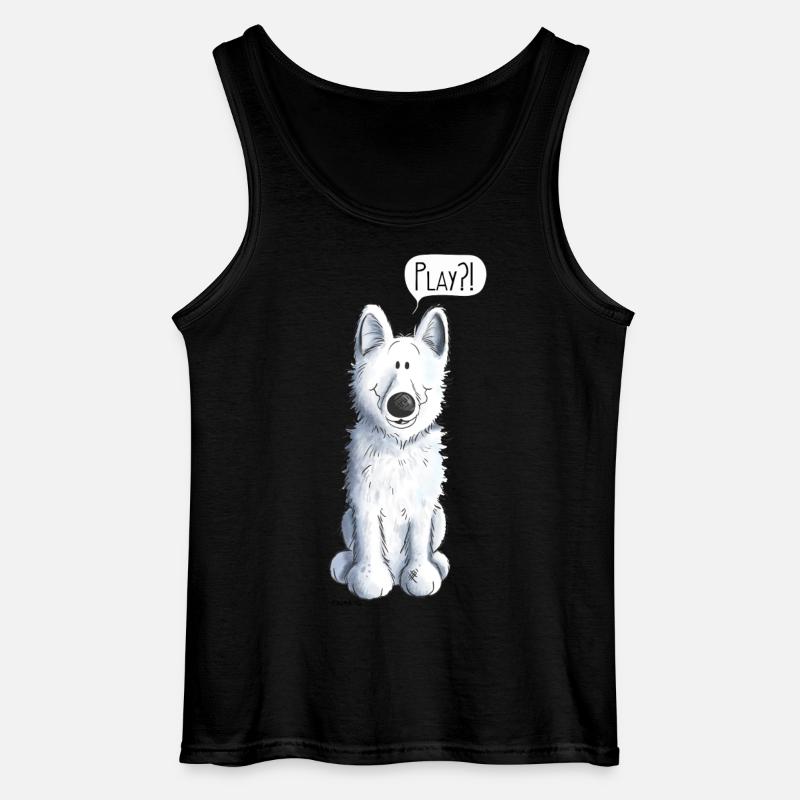 Schweizer Schäferhund Play - Gildan Männer Tank Top - Schwarz