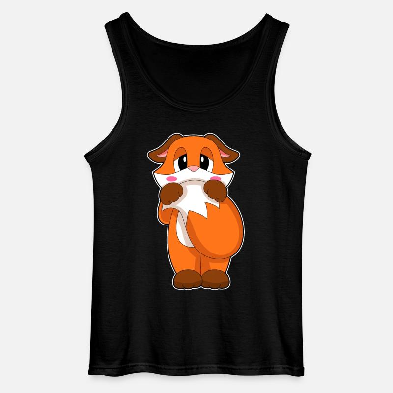 Fuchs Schüchtern - Gildan Männer Tank Top - Schwarz