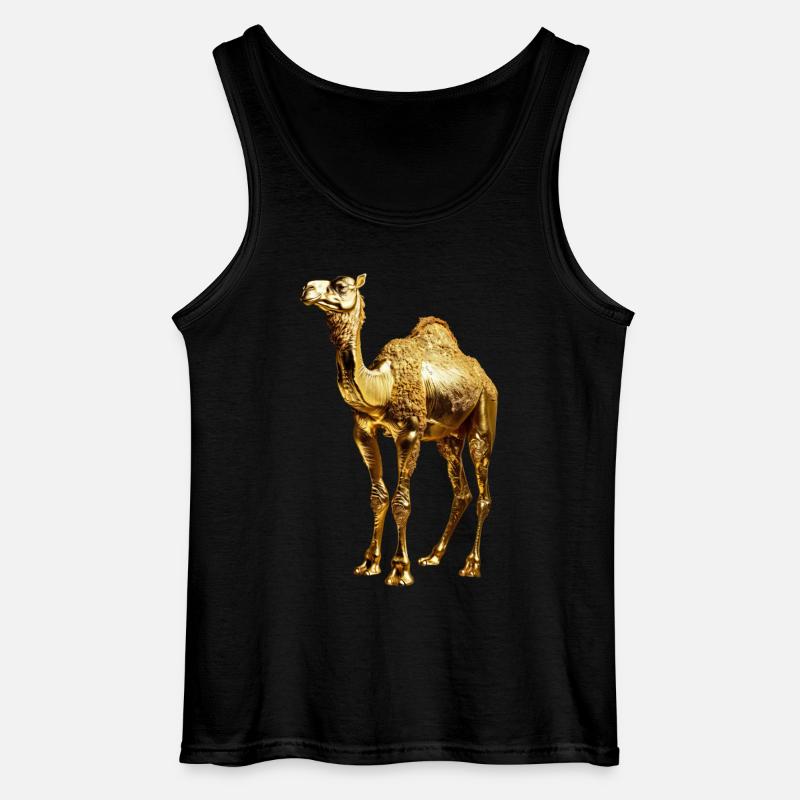Kamel - Gildan Männer Tank Top - Schwarz