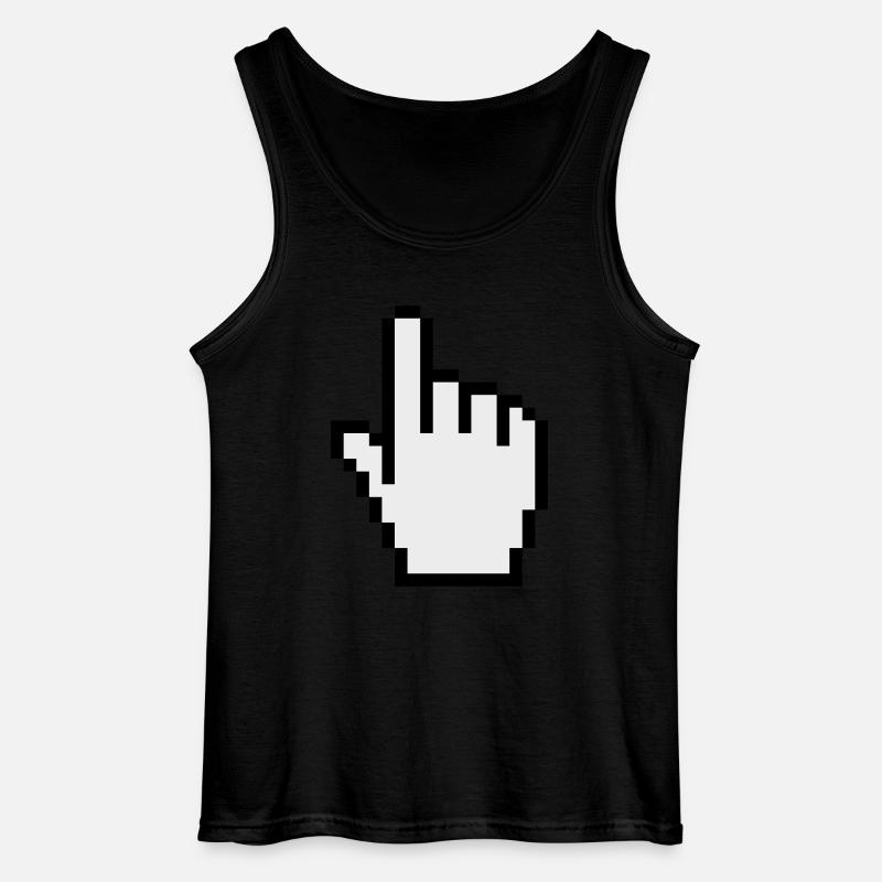 pointer / cursor - Gildan Männer Tank Top - Schwarz