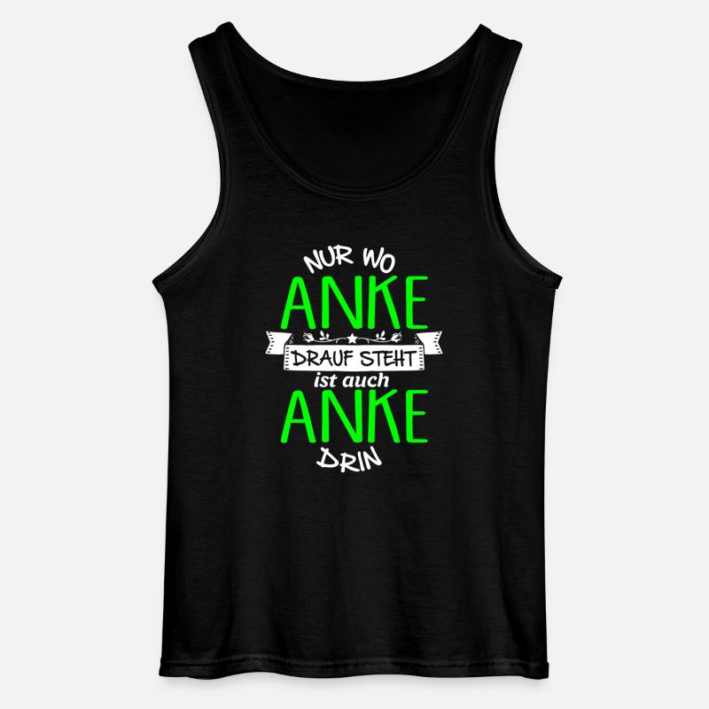 ANKE die Echte - Gildan Männer Tank Top - Schwarz