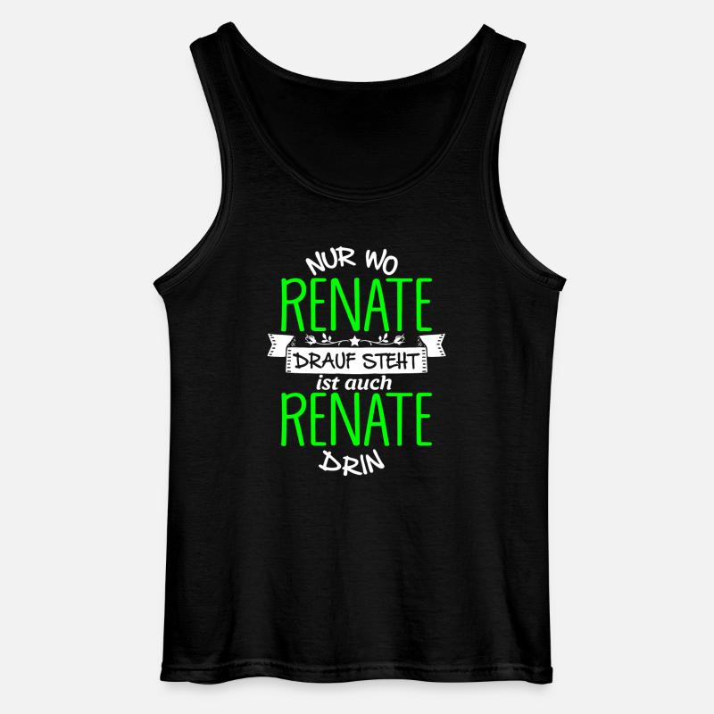 RENATE die Echte - Gildan Männer Tank Top - Schwarz