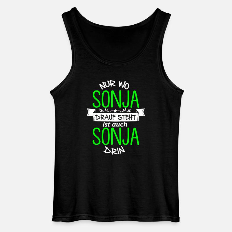 SONJA die Echte - Gildan Männer Tank Top - Schwarz