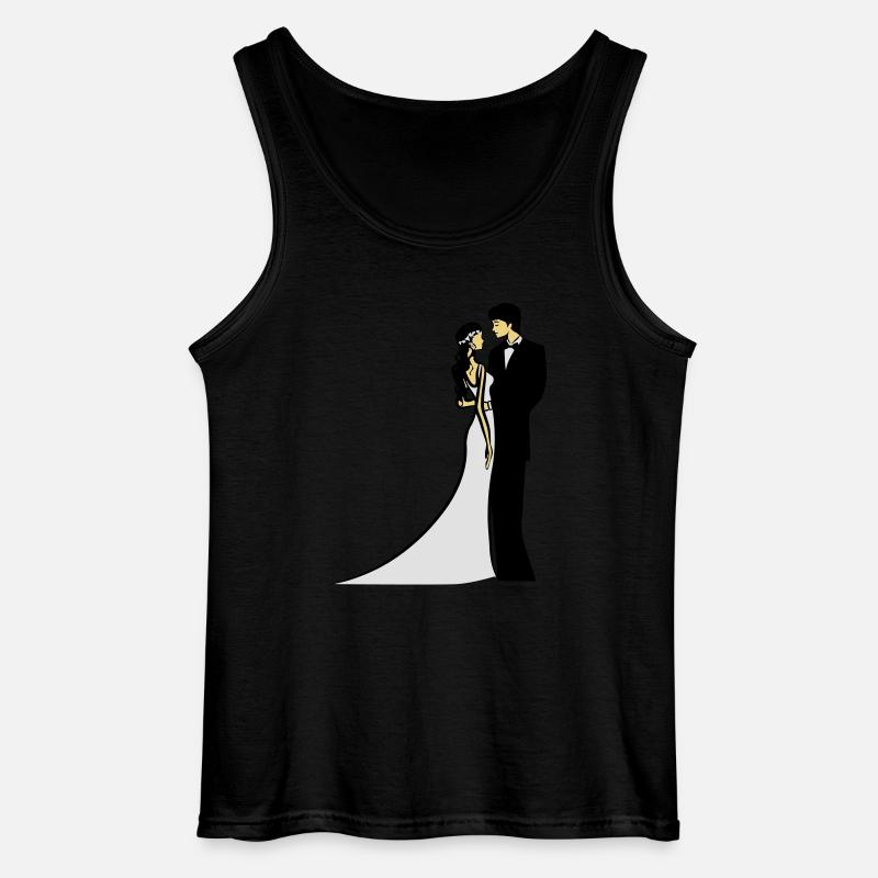 Heirat glücklich ehe - Gildan Männer Tank Top - Schwarz