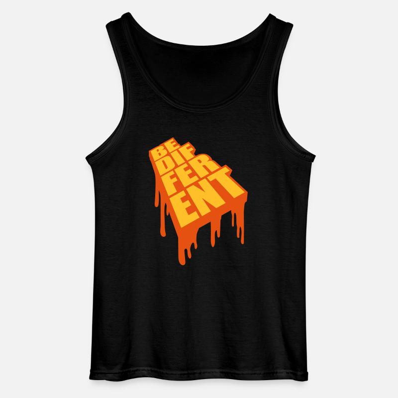 Be different Logo Design - Gildan Männer Tank Top - Schwarz