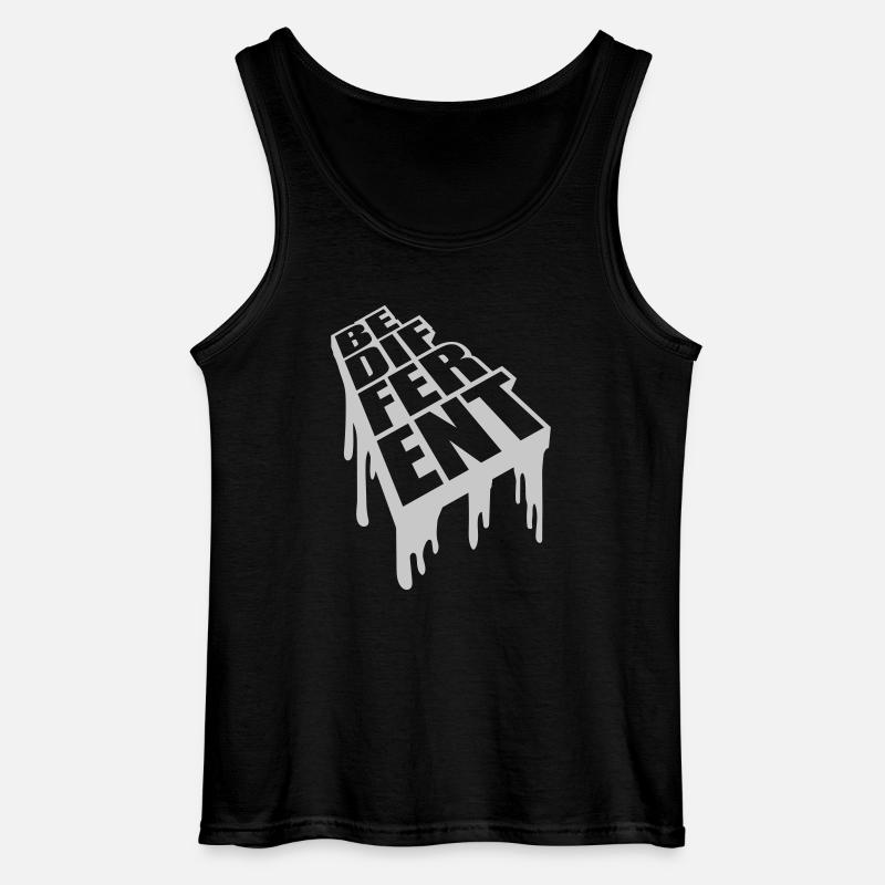 Be different Logo Design - Gildan Men’s Tank Top - black