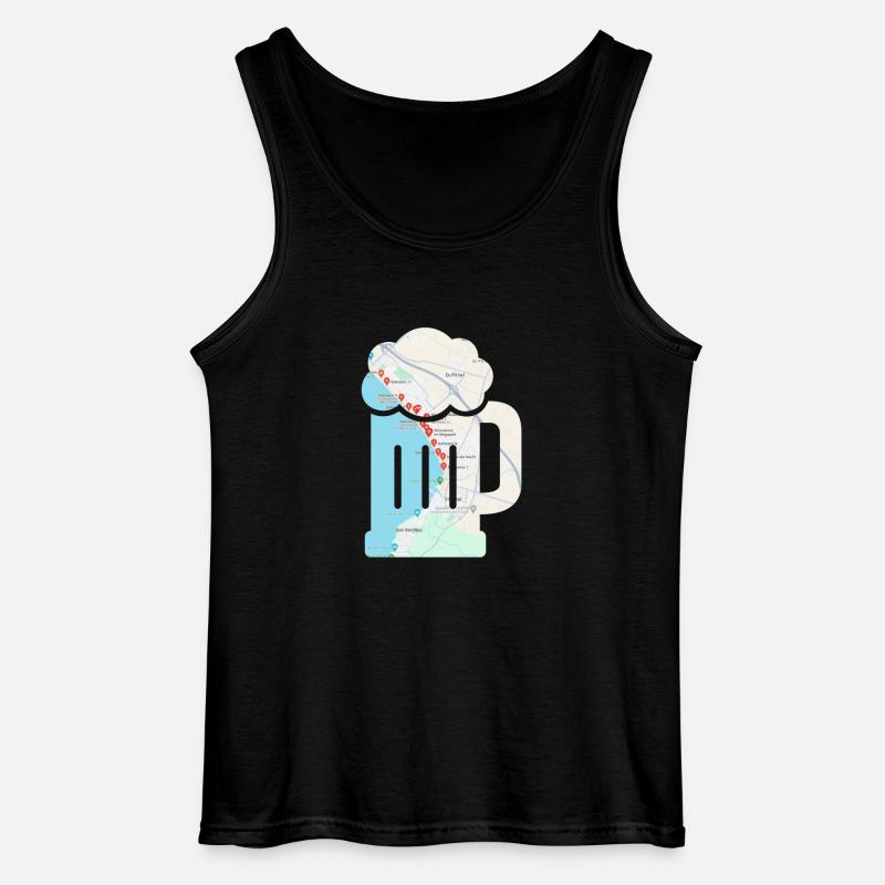 Malle-Bierglas - Gildan Männer Tank Top - Schwarz