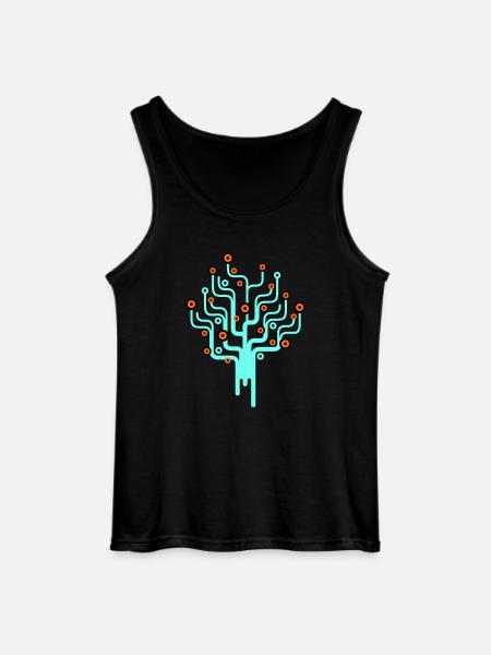 baum2_3f - Gildan Männer Tank Top - Schwarz