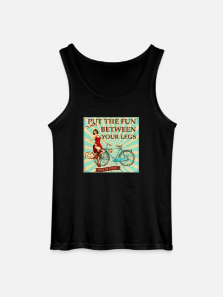 Bicycle - Put the fun between your legs - Gildan Men’s Tank Top - black