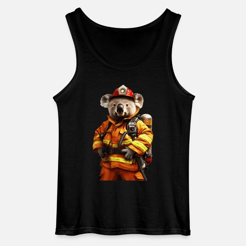 Koala - Gildan Männer Tank Top - Schwarz