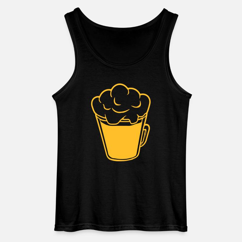 Bier von oben Comic - Gildan Männer Tank Top - Schwarz